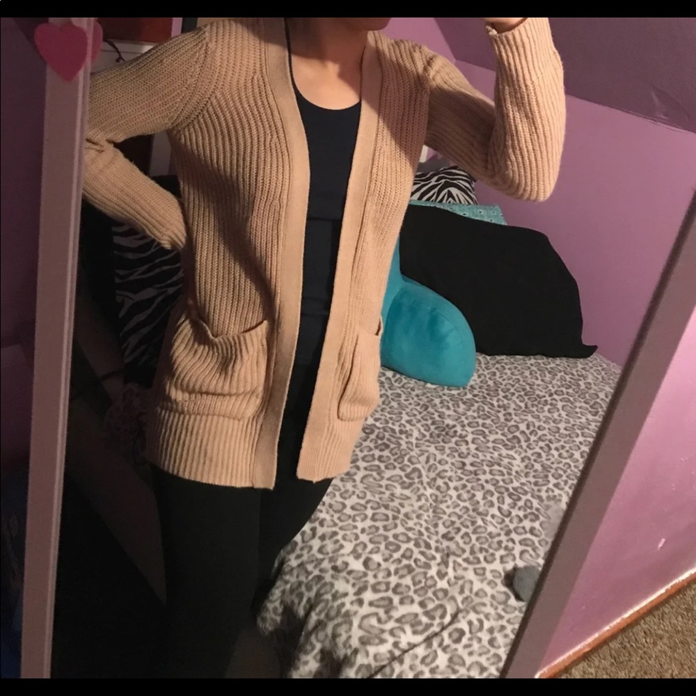 Tan Cardigan